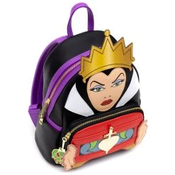 Cheap 👏 Loungefly - Disney Snow White And The Seven Dwarfs Evil Queen Cosplay Mini 🎒 Backpack ❤️ -Pink a la Mode Elegant Shop Angle1 31e1d019 6a1d 47ae 8afd 58e306e05e0d 1200x