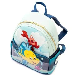 Cheapest 🎉 Loungefly - Disney The Little Mermaid Sidekicks Mini 🎒 Backpack 😍 -Pink a la Mode Elegant Shop FlounderSide 1200x