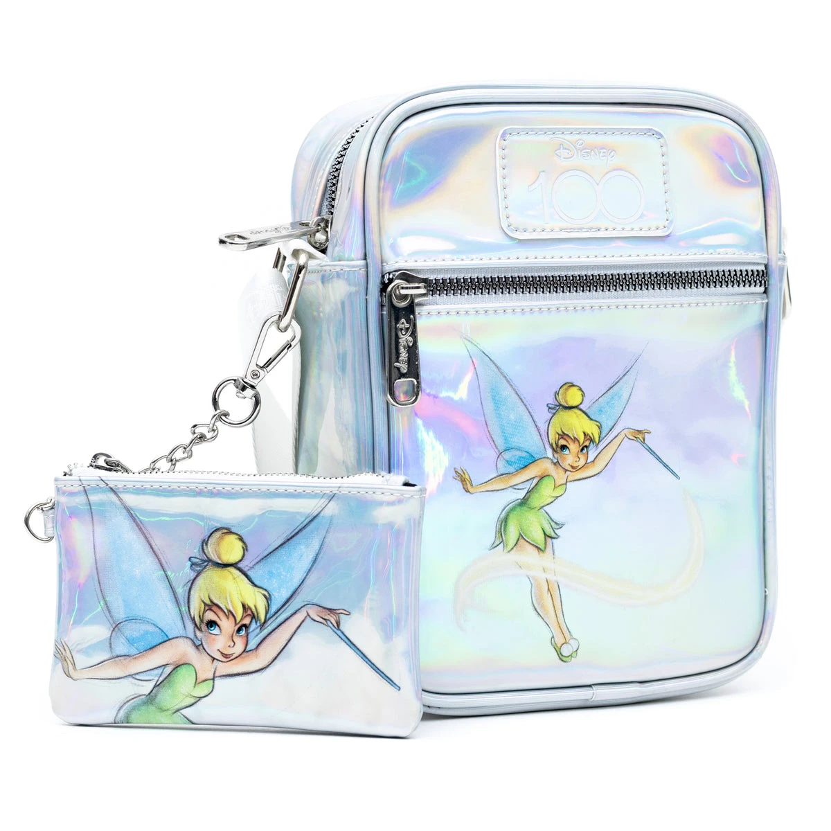 Cheap π Buckle Down Disney 100 - Tinker Bell Holographic Crossbody Bag And ID/Coin Bag - PRESALE π 1 Cheap π Buckle Down Disney 100 - Tinker Bell Holographic Crossbody Bag And ID/Coin Bag - PRESALE π