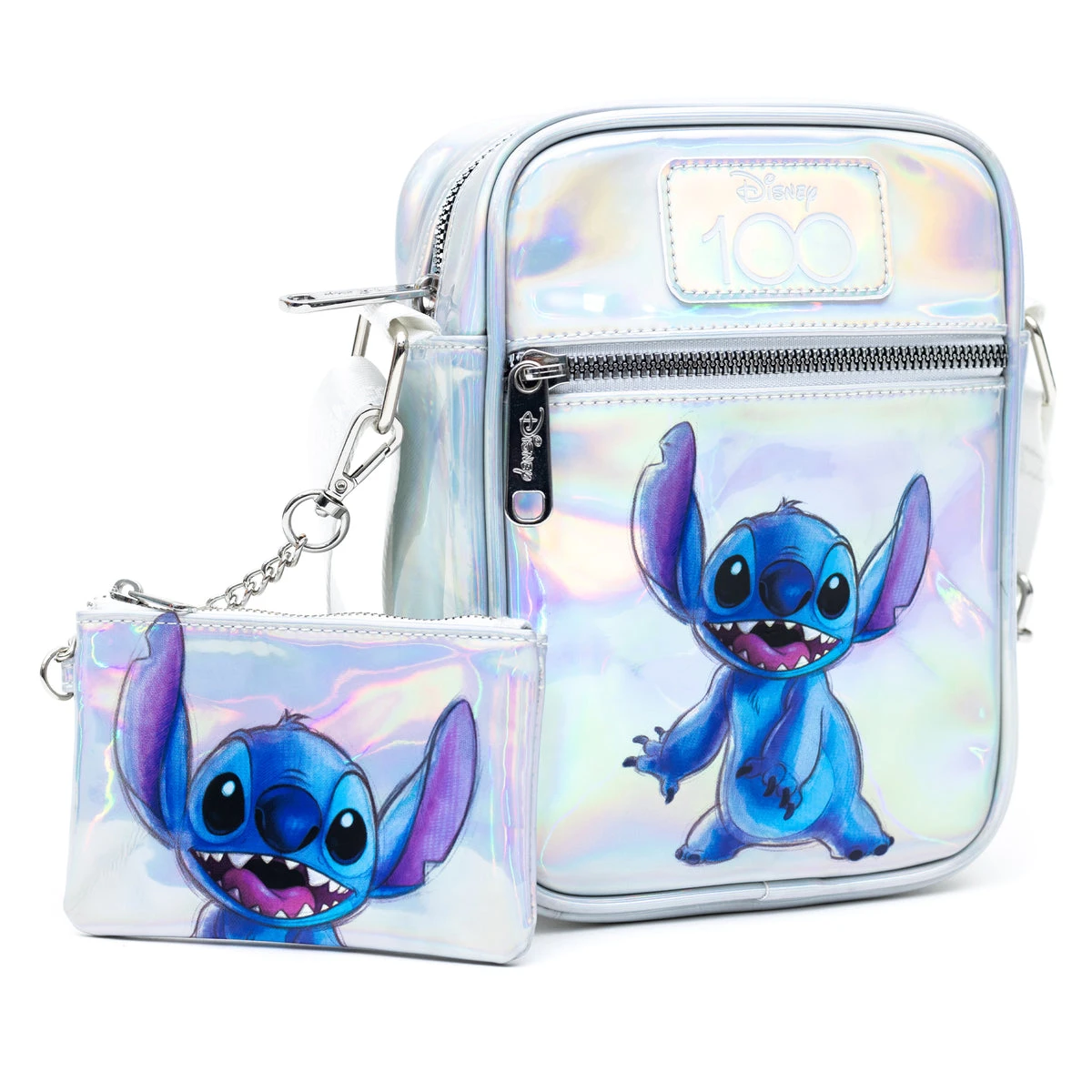 Hot Sale π₯ Buckle Down Disney 100 - Stitch Holographic Crossbody Bag And ID/Coin Bag - PRESALE π 1 Hot Sale π₯ Buckle Down Disney 100 - Stitch Holographic Crossbody Bag And ID/Coin Bag - PRESALE π