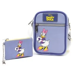 Budget 🌟 Buckle Down Disney Classic Daisy Deluxe Crossbody Bag & ID/Coin Keychain 🌟