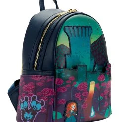 Hot Sale 😍 Loungefly - Disney Pixar Castle Series Brave Mini 🎒 Backpack 🌟 -Pink a la Mode Elegant Shop WDBK2369 2 1200x
