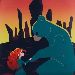 Hot Sale 😍 Loungefly - Disney Pixar Castle Series Brave Mini 🎒 Backpack 🌟 -Pink a la Mode Elegant Shop WDBK2369 3 1200x