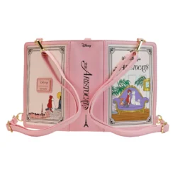 Discount 😀 Loungefly - Disney The Aristocats Classic Book Convertible Crossbody Mini 🎒 Backpack *PREORDER* ❤️ -Pink a la Mode Elegant Shop WDTB2719 LFDISNEYTHEARISTOCATSCLASSICBOOKCONVERTIBLECROSSBODY3433OPENBACK 1200x