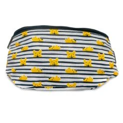 Outlet 🛒 Buckle-Down Fanny Pack - Winnie The Pooh Peeking Stripes White Black ✨