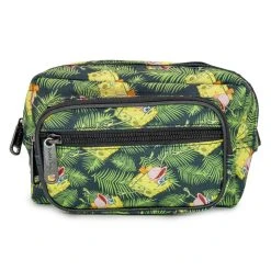 New 💯 Buckle-Down Fanny Pack - Primitive SpongeBob Pose Palm Leaves Black Green ⭐