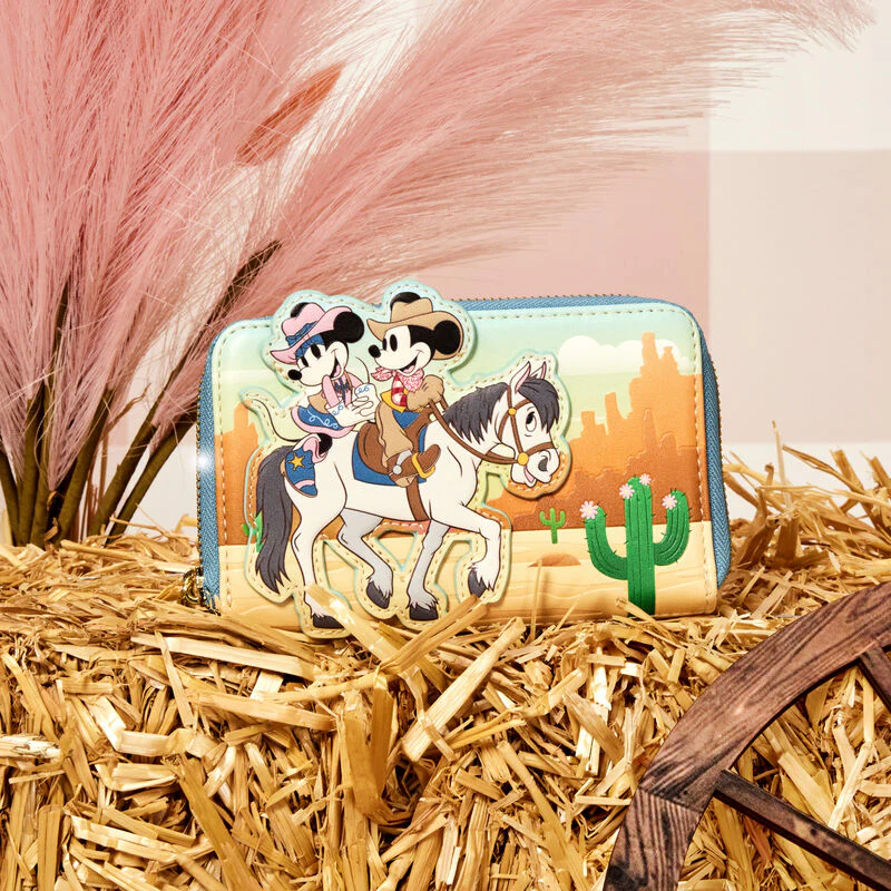 Pink a la Mode Elegant Shop -Pink a la Mode Elegant Shop WesternMickey MinnieZipAroundWallet hi